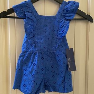 Royal Blue Toddler Romper with Tags
